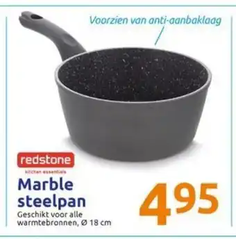 Action Redstone Marble steelpan 18cm aanbieding