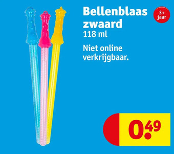Kruidvat Bellenblaas zwaard aanbieding