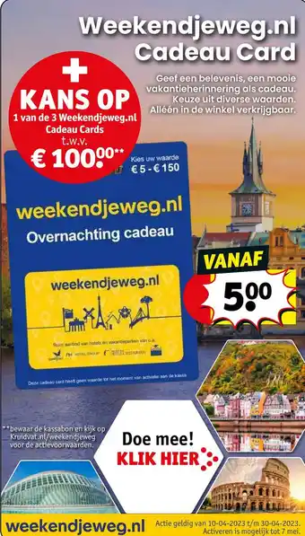 Kruidvat Weekendjeweg.nl aanbieding