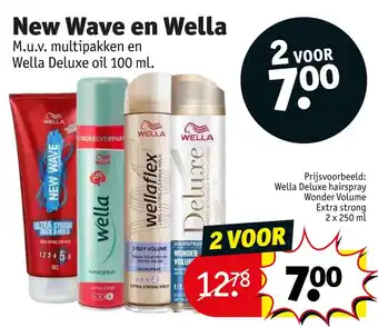 Kruidvat New wave en wella aanbieding