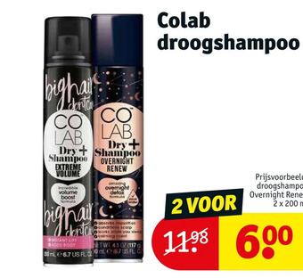 Kruidvat Colab droogshampoo aanbieding