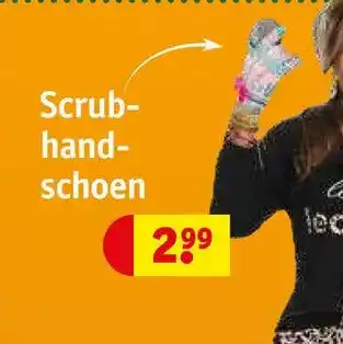 Kruidvat Scrub-handschoen aanbieding