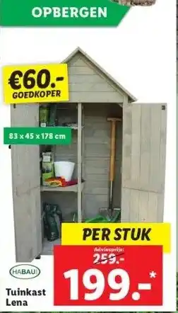 Lidl Tuinkast lena aanbieding