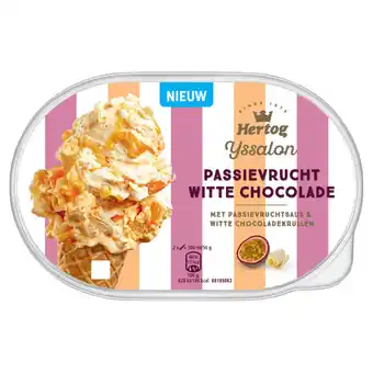 Jumbo Hertog ijs ijssalon passievrucht witte chocolade aanbieding