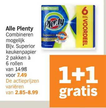 Albert Heijn Alle Plenty aanbieding