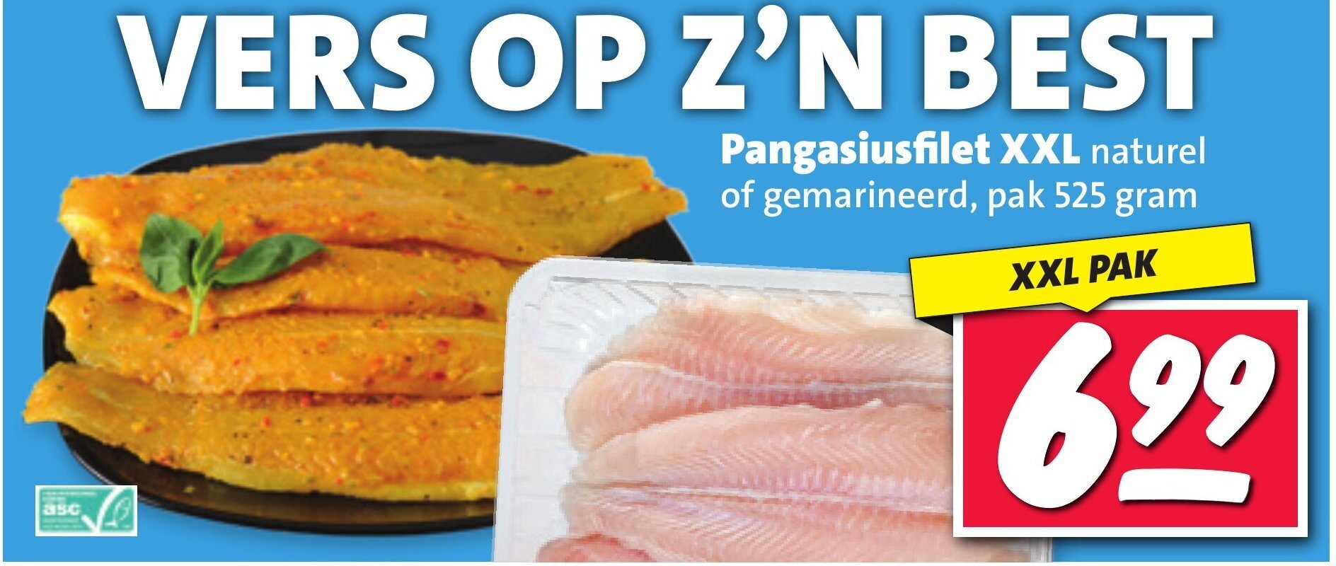 Pangasiusfilet XXL aanbieding bij Nettorama