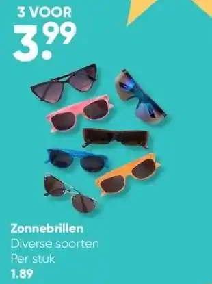 Big Bazar Zonnebrillen aanbieding