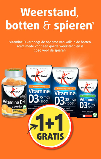 Lucovitaal Vitamine d3 aanbieding