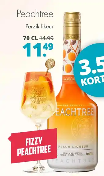 Mitra Peachtree perzik likeur aanbieding