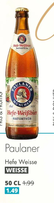 Mitra Paulaner hefe weisse aanbieding