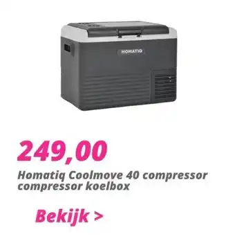 Obelink Homatiq coolmove 40 compressor compressor koelbox aanbieding