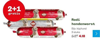 Welkoop Rodi hondenworst aanbieding