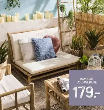 Xenos Bamboe loungebank aanbieding
