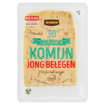 Jumbo Umbo jong belegen komijn kaas 30+ plakken 190g aanbieding