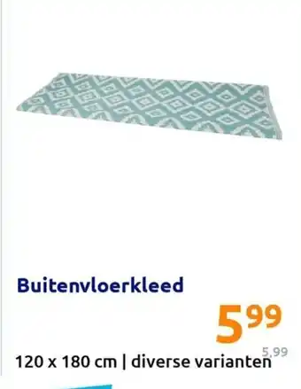 Action Buitenvloerkleed 120x180CM aanbieding