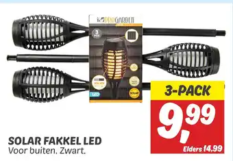 Dekamarkt Solar fakkel led aanbieding