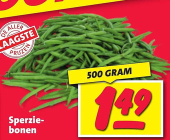 Nettorama Sperziebonen aanbieding