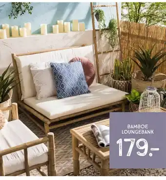 Xenos Bamboe loungebank aanbieding