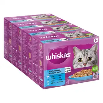 Zooplus Voordeelverpakking whiskas 1+ adult maaltijdzakjes 48 x 85 g - visselectie in gelei aanbieding