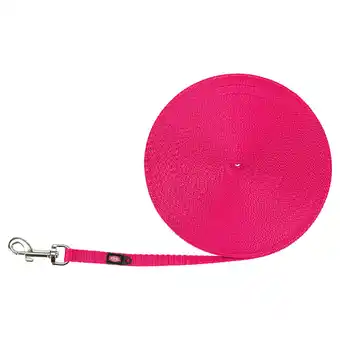 Zooplus 10% korting trixie rubberen sleeplijn - 15 m lang / 10 mm breed - sleeplijn extra licht - fuchsia aanbieding