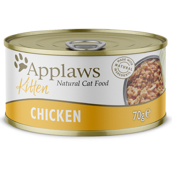 Zooplus 6x70g applaws kitten kippenborst in gelei kattenvoer aanbieding
