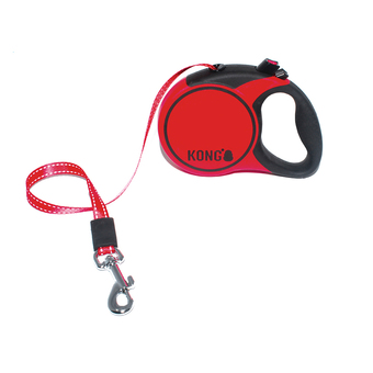 Zooplus S (tot 20kg) kong terrain rollijn 5 meter rood aanbieding