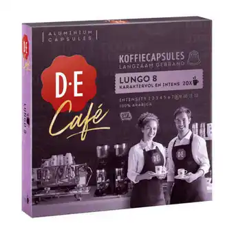 Coop Douwe egberts d.e café lungo 8 koffiecups aanbieding