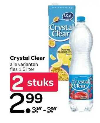 Spar Crystal clear 1.5 liter aanbieding