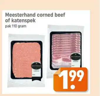 Lekker Makkelijk Meesterhand Corned Beef Of Katenspek 110 gram aanbieding