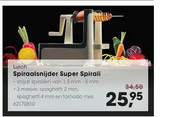 HANOS Lurch Spiraalsnijder Super Spirali aanbieding