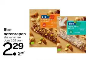 Spar Bio+ Notenrepen 105 gram aanbieding