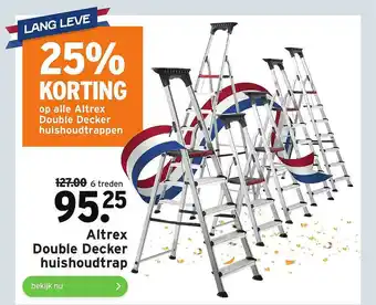 GAMMA Altrex Double Decker Huishoudtrap 25% Korting aanbieding