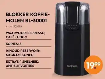 Blokker Blokker koffie molen bl-30001 aanbieding