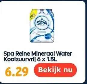 Ochama Spa reine mineraal water koolzuurvrij 6 x 1.5l aanbieding