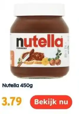 Ochama Nutella 450g aanbieding