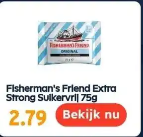 Ochama Fisherman's friend extra strong suikervrij 75g aanbieding