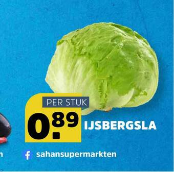 Sahan Supermarkten Ijsbergsla aanbieding