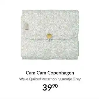 Babypark Cam Cam Copenhagen Wave Quilted Verschoningsmatje Grey aanbieding