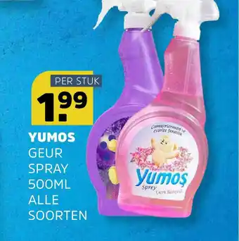 Sahan Supermarkten Yumos Geur Spray 500ml aanbieding