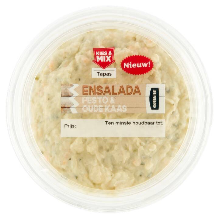 Jumbo ensalada pesto & oude kaas 100g aanbieding bij Jumbo