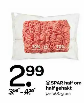 Spar Spar Half Om Half Gehakt 500g aanbieding