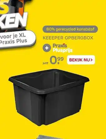 Praxis Keeeper Opbergbox aanbieding