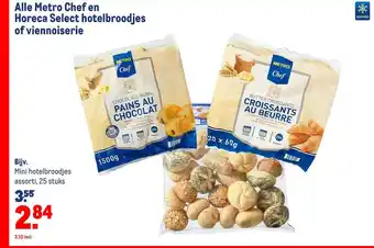 Makro Alle Metro Chef En Horeca Select Hotelbroodjes Of Viennoiserie aanbieding