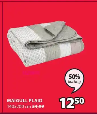 Jysk Maigull Plaid 140x200 Cm 50% Korting aanbieding