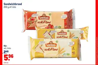 Makro Semenzato Sandwichbrood aanbieding