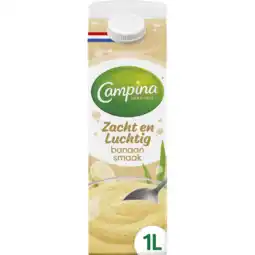 Jumbo Campina dessert zacht en luchtig banaan 1l aanbieding