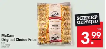 Sligro McCain original choice fries 9mm zak 2,5 kilo aanbieding