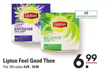 Sligro Lipton feel good thee pak 100 zakjes aanbieding