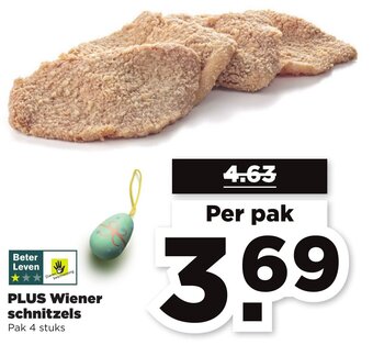 PLUS PLUS Wiener schnitzels aanbieding