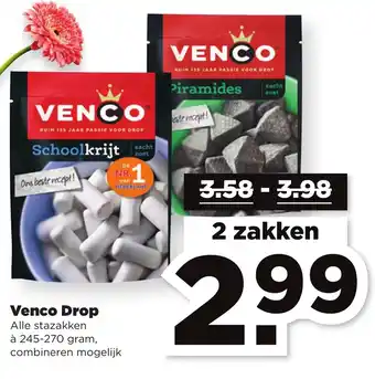 PLUS Venco Drop 2*245-270g aanbieding